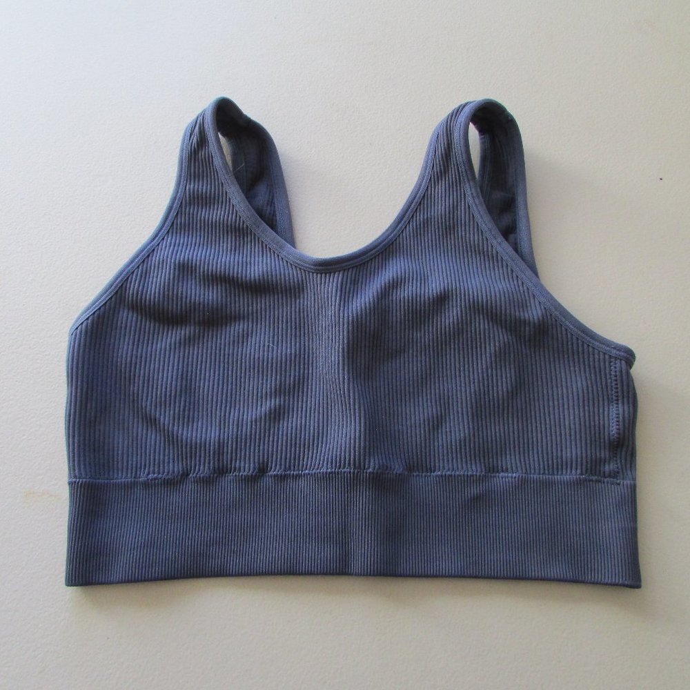 Aerie Blue sports bra XL-Ribbed